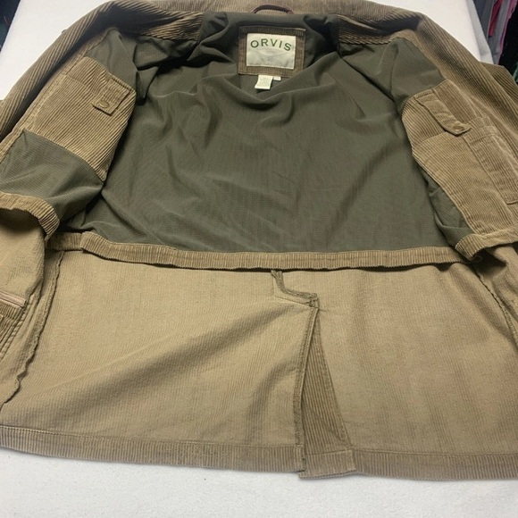 Vintage Orvis Sportcoat 42R Men Corduroy Blazer Jacket Leather Elbow Patches USA - Picture 7 of 13